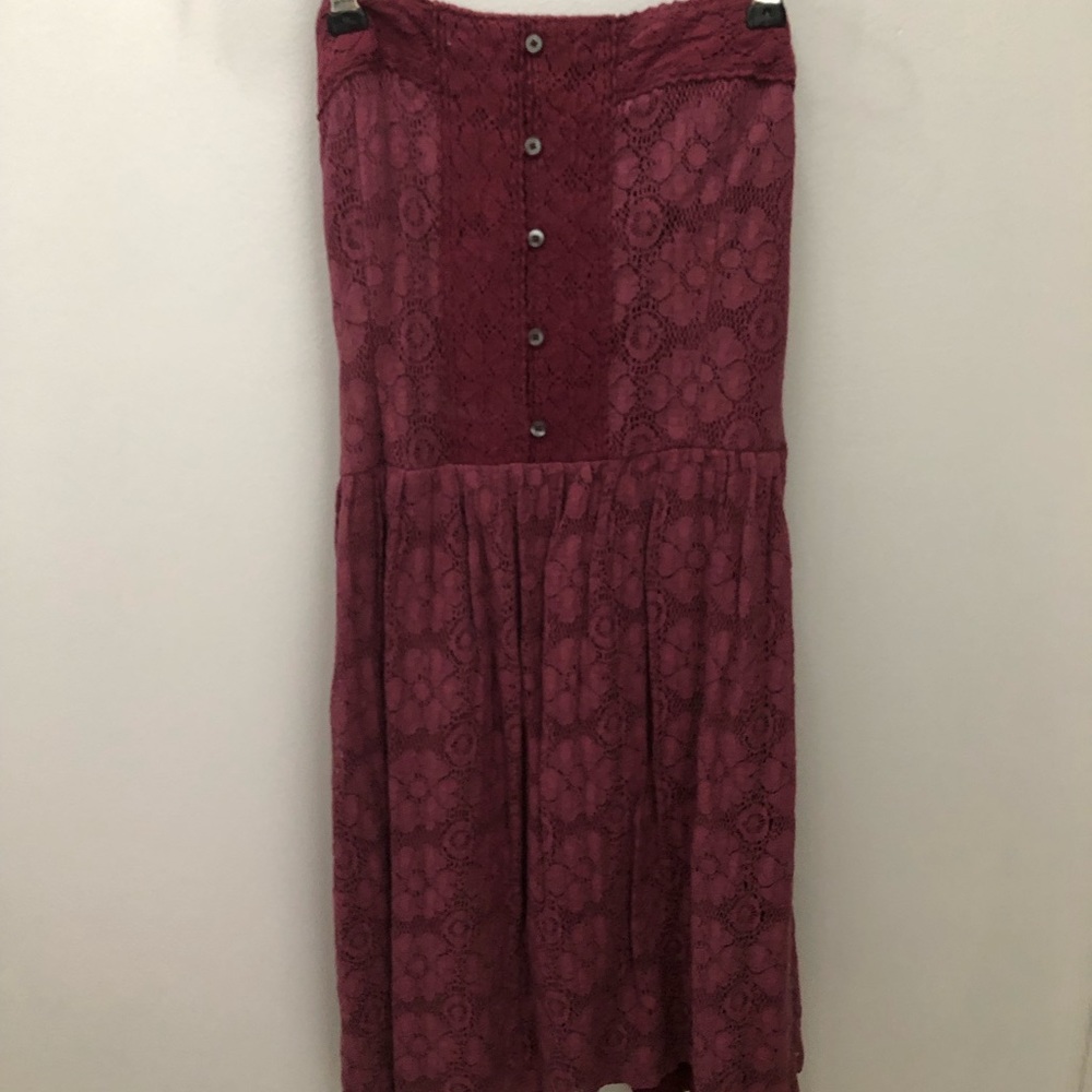 Maroon lace Dress